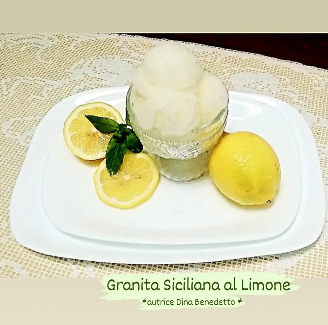 Sicilian lemon granita, the classic Catania summer breakfast